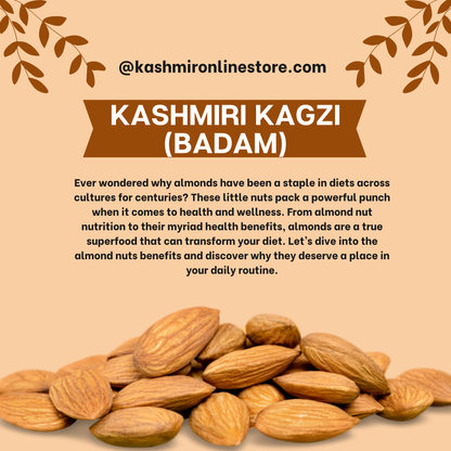 Paper Shell Almonds With Shell-