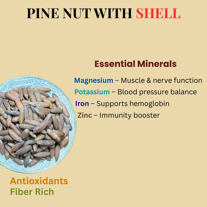 Buy Pine Nuts With Shell (Chilgoza)| A Nutritional Superfood