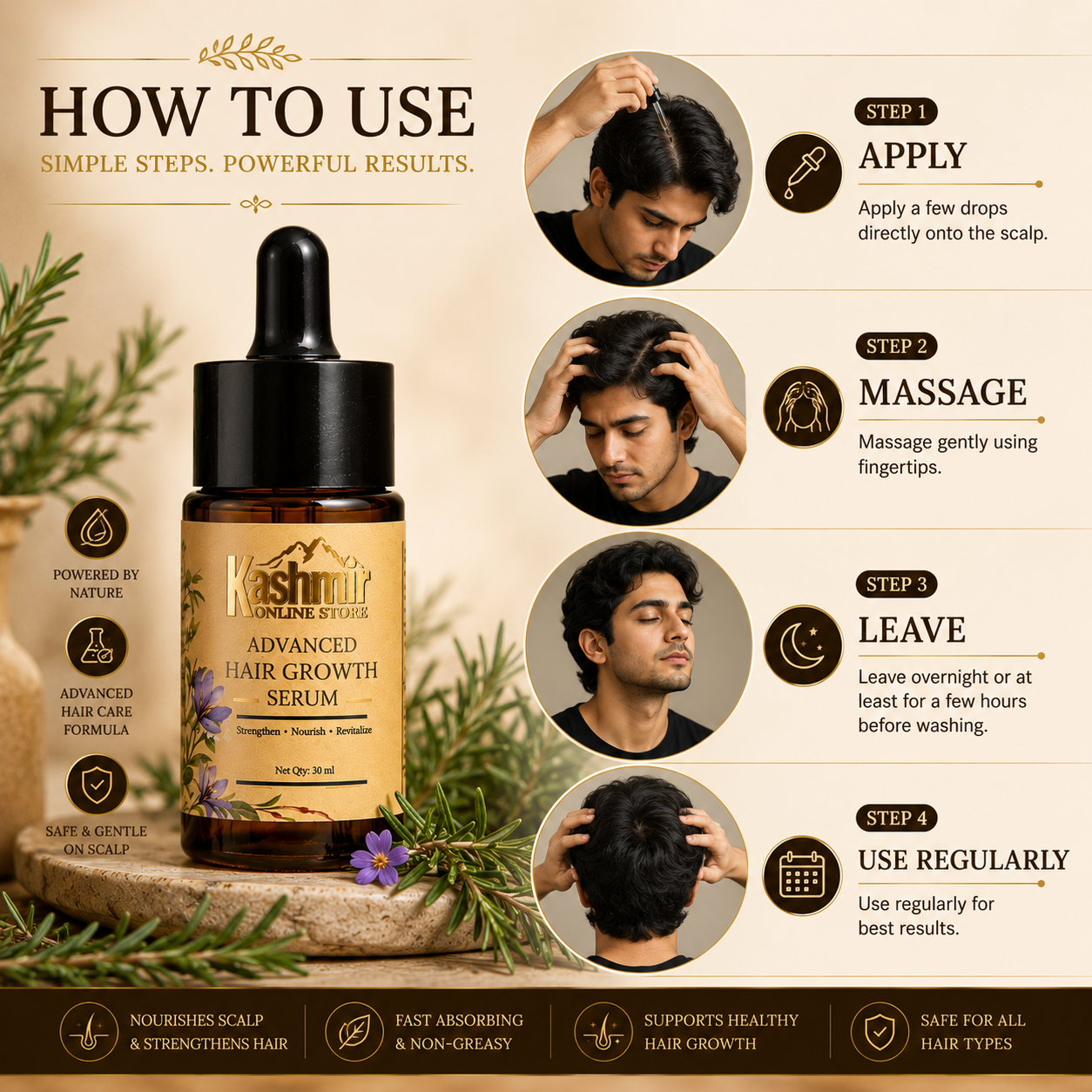 Advanced Hair Growth Serum | Scalp Nourishment & Strength