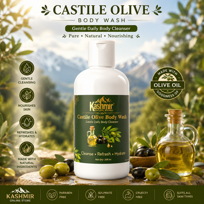 Castile Olive Body Wash with Kashmiri Saffron