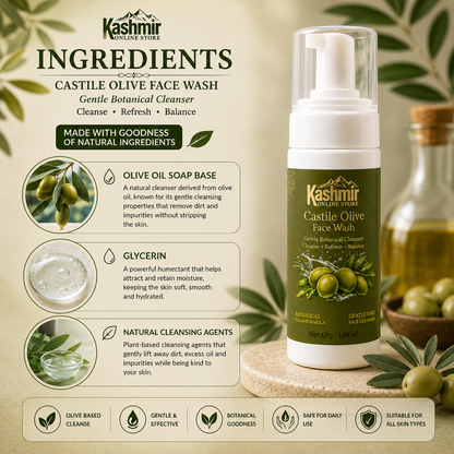 castile olive facewash | 100ml