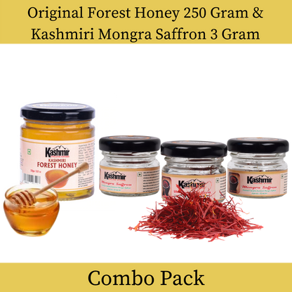 Buy Combo pack of Kashmiri Kesar And Kashmiri Forest Honey.