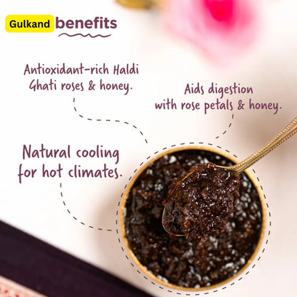 Kashmiri Rose Gulkand | Traditional Sun-Cooked Rose Petal Preserve