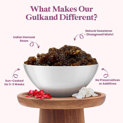 Kashmiri Rose Gulkand | Traditional Sun-Cooked Rose Petal Preserve
