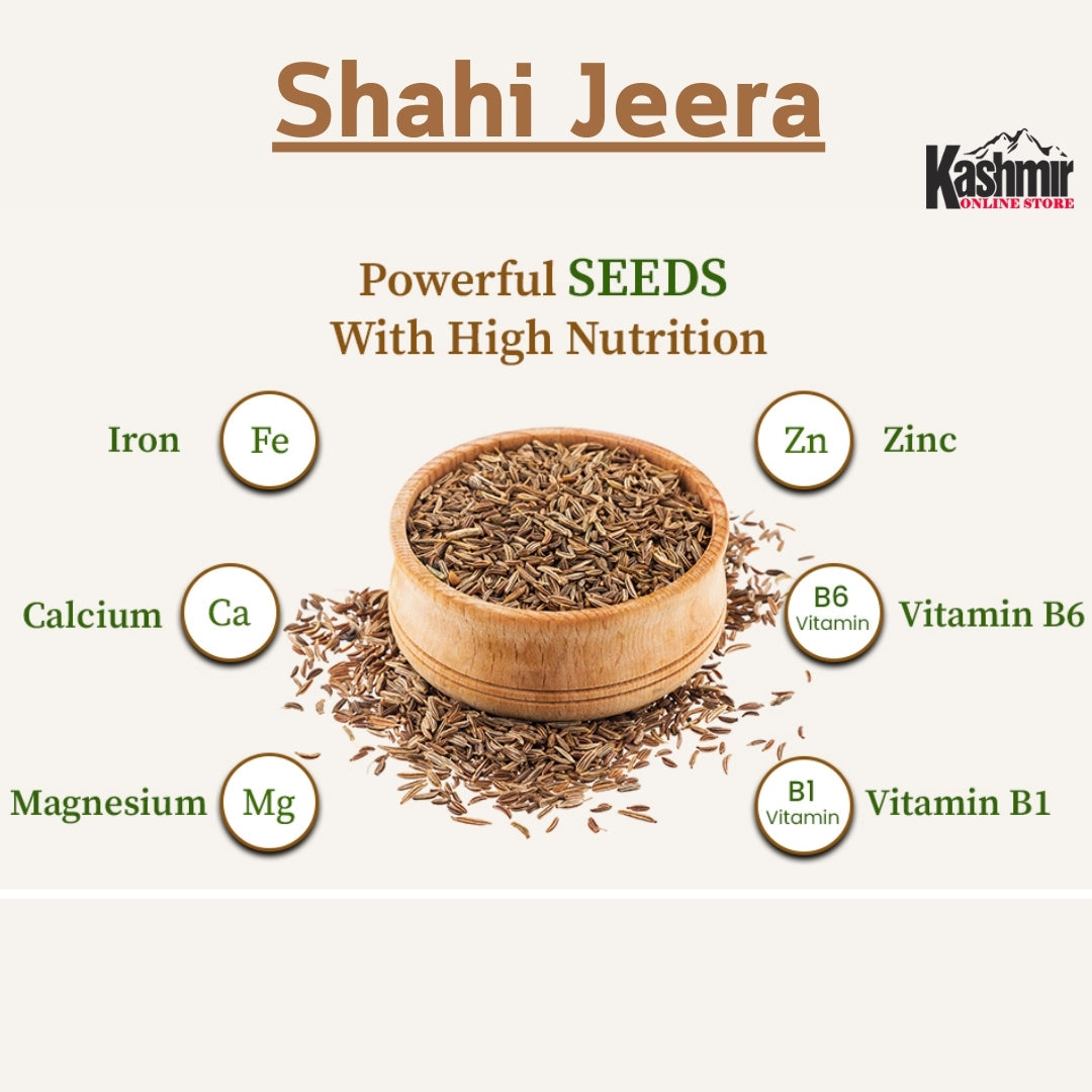 Buy Premium Kashmiri Shahi Jeera at Ruh E Kashmir Online Store | The Royal Spice of Flavor and Health!