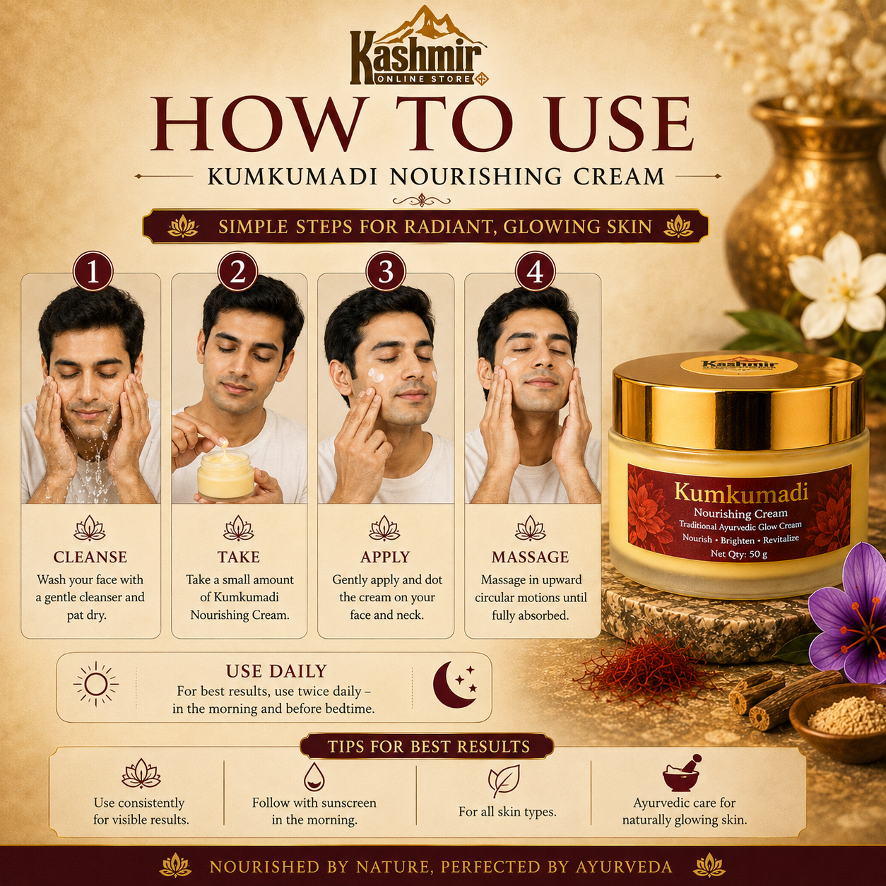 Original Kumkumathi Radiance Night  Face Cream