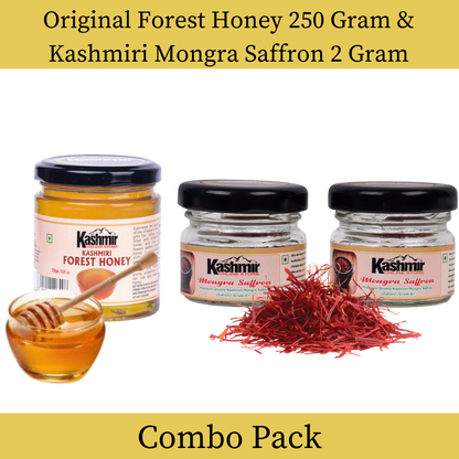 Buy Combo pack of Kashmiri Kesar And Kashmiri Forest Honey.
