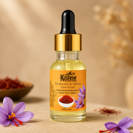 Hyaluronic & Saffron Serum 20ml – Deep Hydration, Brightening & Glow Face Serum