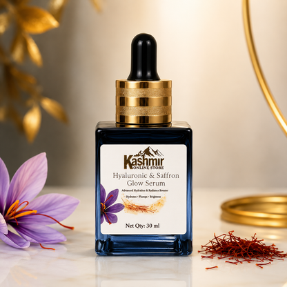 Hyaluronic & Saffron Glow Serum 30ml | Hydrating Face Serum