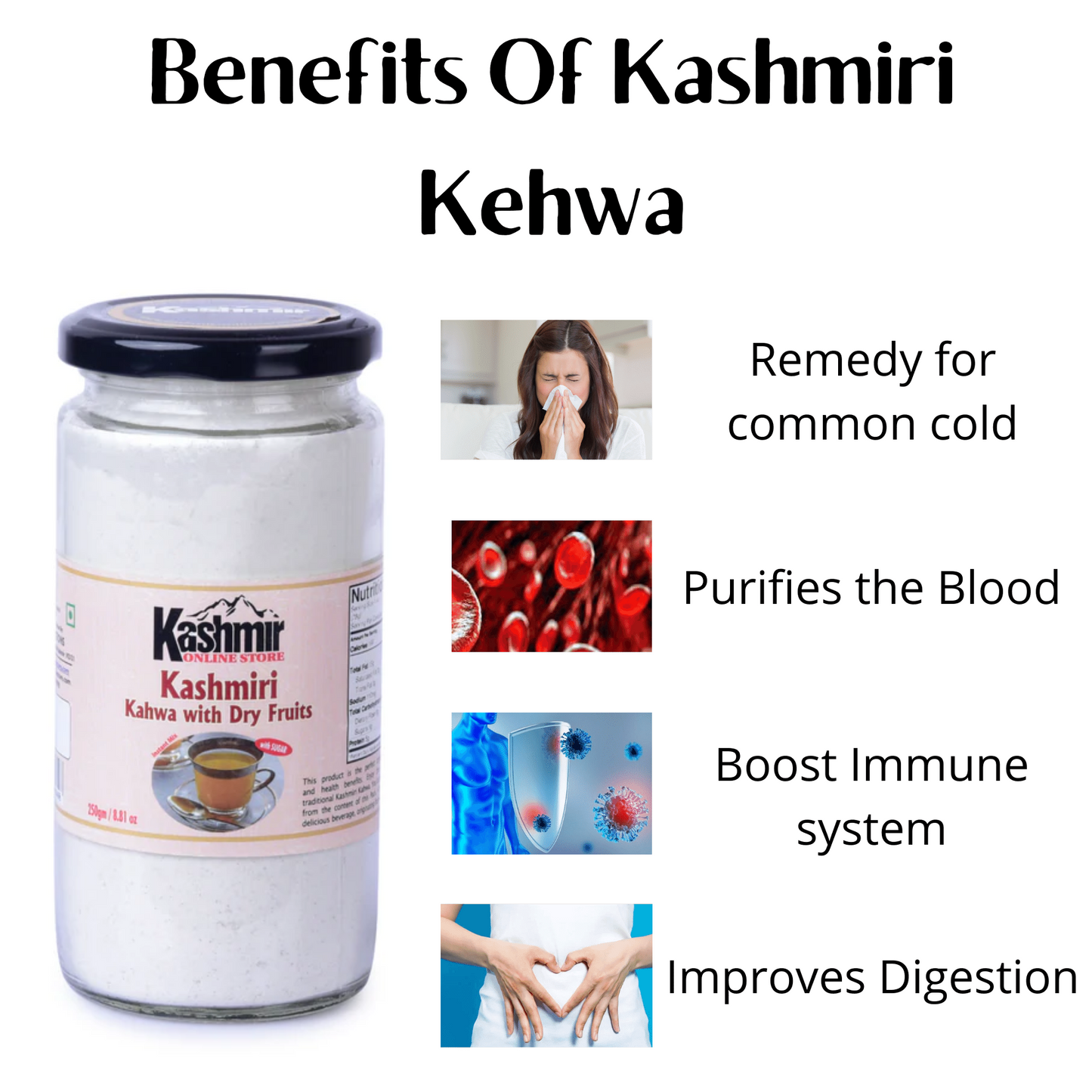 Buy Kashmiri Kahwa - Desi Kahwa Tea Instant Mix Powder Form