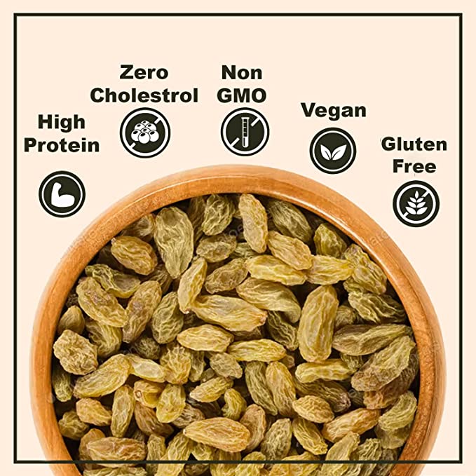 Buy Pure Golden Raisins (Kishmish) – FSSAI Approved