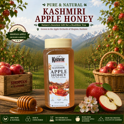 Pure Kashmiri Apple Blossom Honey – Raw Himalayan Orchard Honey | Ruh E Kashmir Online Store