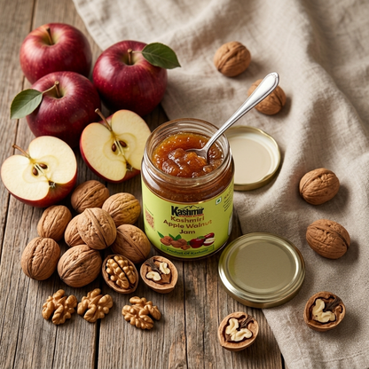 Kashmiri Apple Walnut Jam | Handmade Natural Fruit Preserve – No Artificial Preservatives