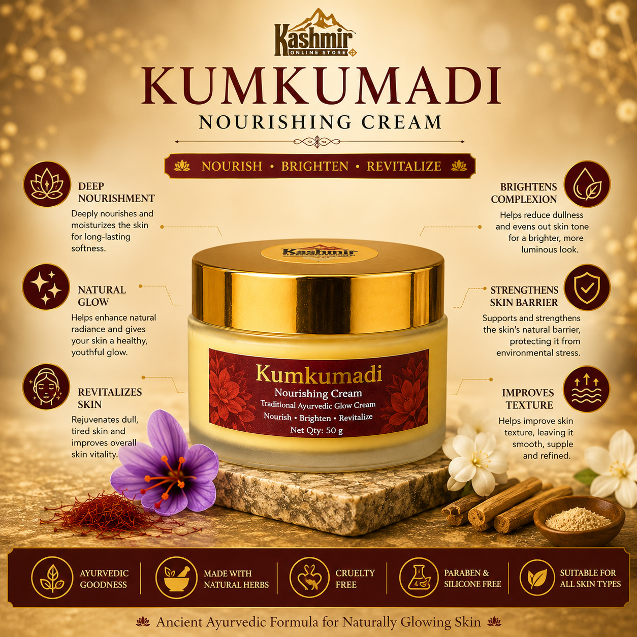 Original Kumkumathi Radiance Night  Face Cream