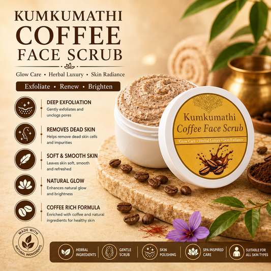 Kumkumadi Coffee Face Scrub | Natural Glow Exfoliator | 200g