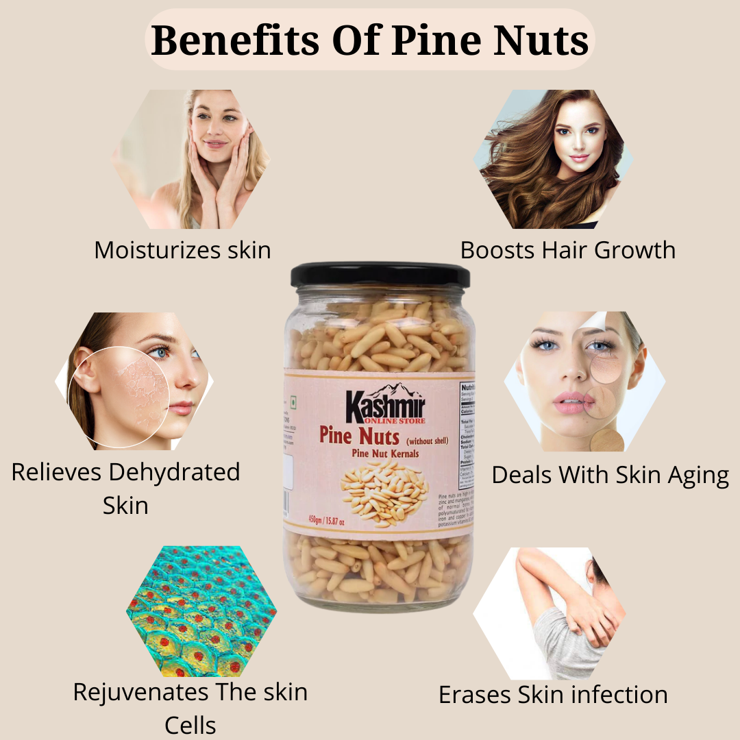 Premium Roasted Pine Nuts Without Shell (Chilgoza) | Authentic Fresh & Nutritious