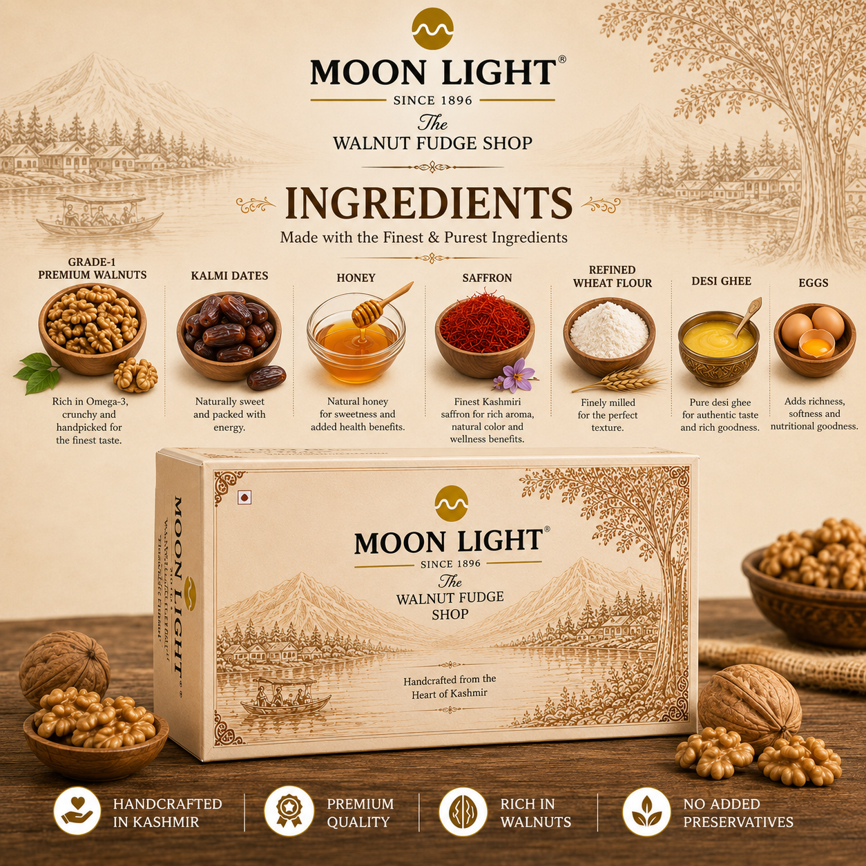Moonlight Walnut Fudge