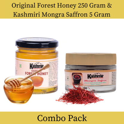 Buy Combo pack of Kashmiri Kesar And Kashmiri Forest Honey.