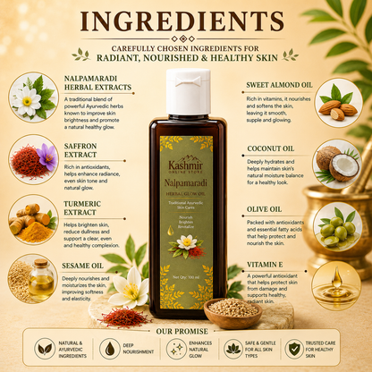 Nalpamaradi Herbal Glow Oil | Ayurvedic Glow Oil | 100ml
