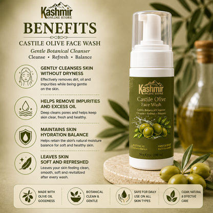 castile olive facewash | 100ml