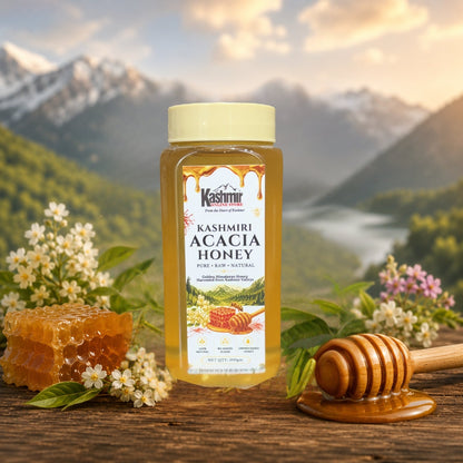Premium Kashmiri Acacia Honey Raw · Unprocessed · Pure Himalayan