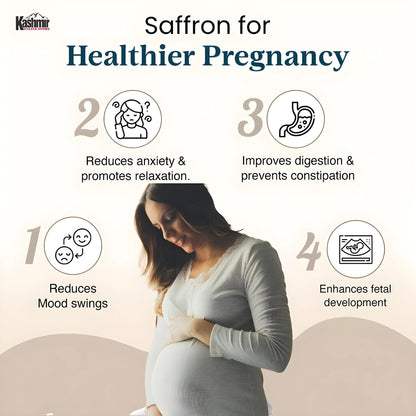 Pure Kashmiri Saffron for Pregnancy | Mongra Kesar 5g