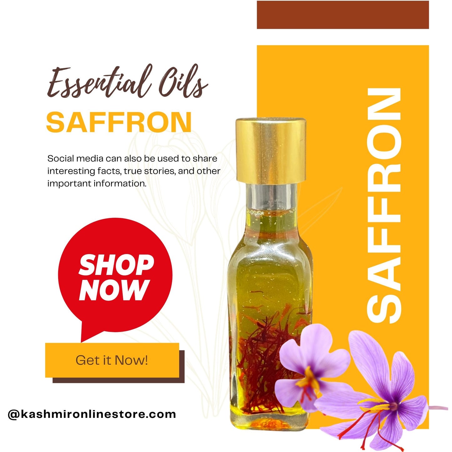 Buy Saffron Essential Oil | 100% Pure & Natural