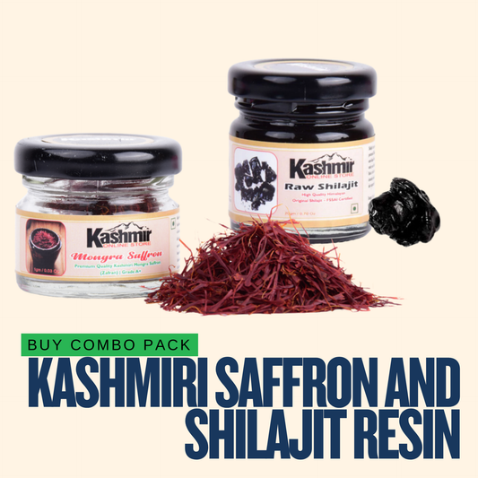 Buy Combo Pack Of Kashmiri Saffron And  Shilajit Resin