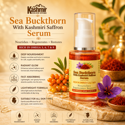 sea buckthorn with kashmiri saffron serum | 30ml