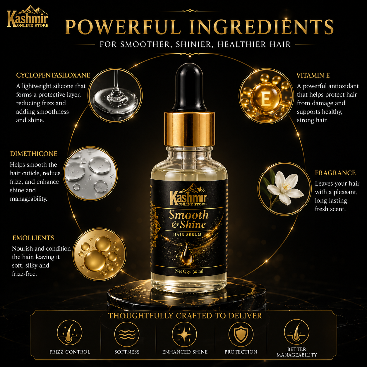 Smooth & Shine Hair Serum | Advanced Scalp Care