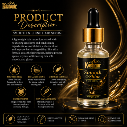 Smooth & Shine Hair Serum | Advanced Scalp Care