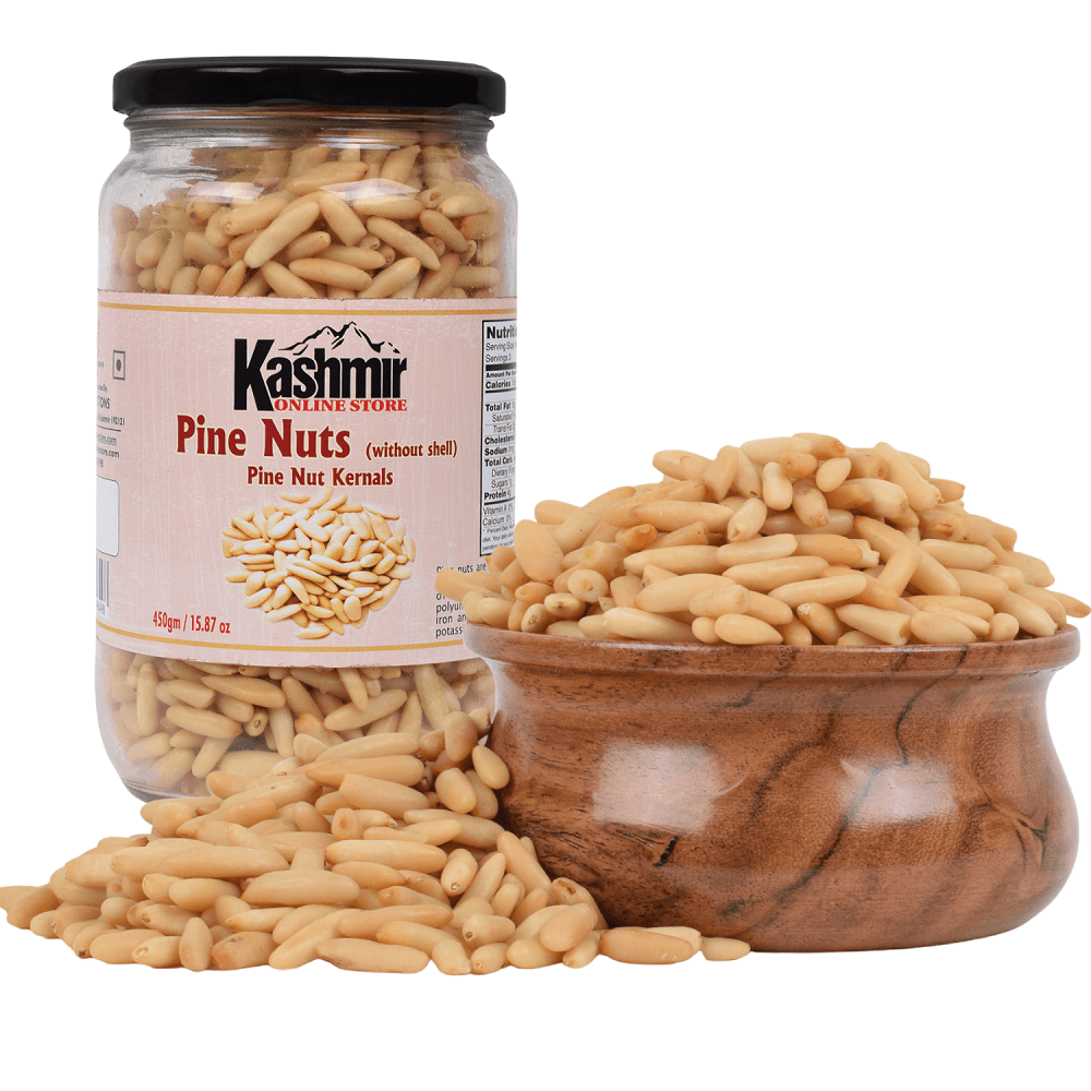 Premium Roasted Pine Nuts Without Shell (Chilgoza) | Authentic Fresh & Nutritious