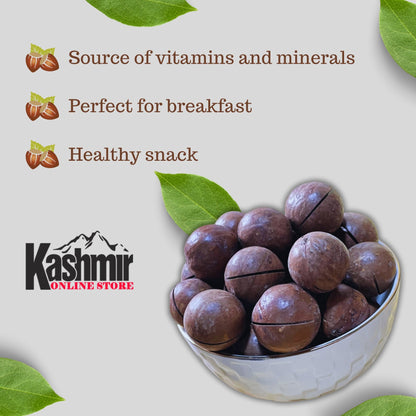 Premium-Quality Macadamia Nuts With Key - Fresh, Crunchy, and Delicious.