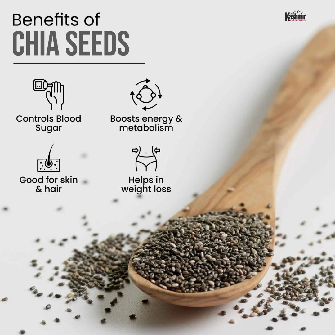 Buy Organic Chia Seeds |Rich in Calcium, Protein & Fiber