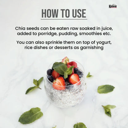 Buy Organic Chia Seeds |Rich in Calcium, Protein & Fiber