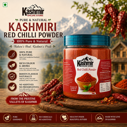 Kashmiri Red Chilli Powder | Authentic, Natural Color