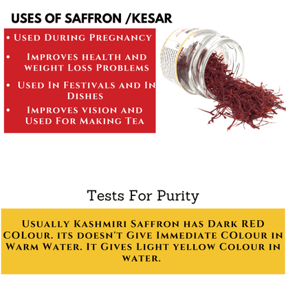 Pure Kashmiri Saffron for Pregnancy | Mongra Kesar 5g