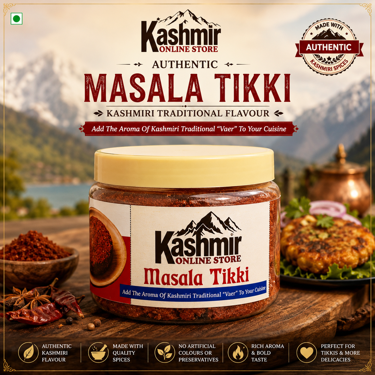 Masala Tikki Kashmir | Authentic Kashmiri Cooking Spice