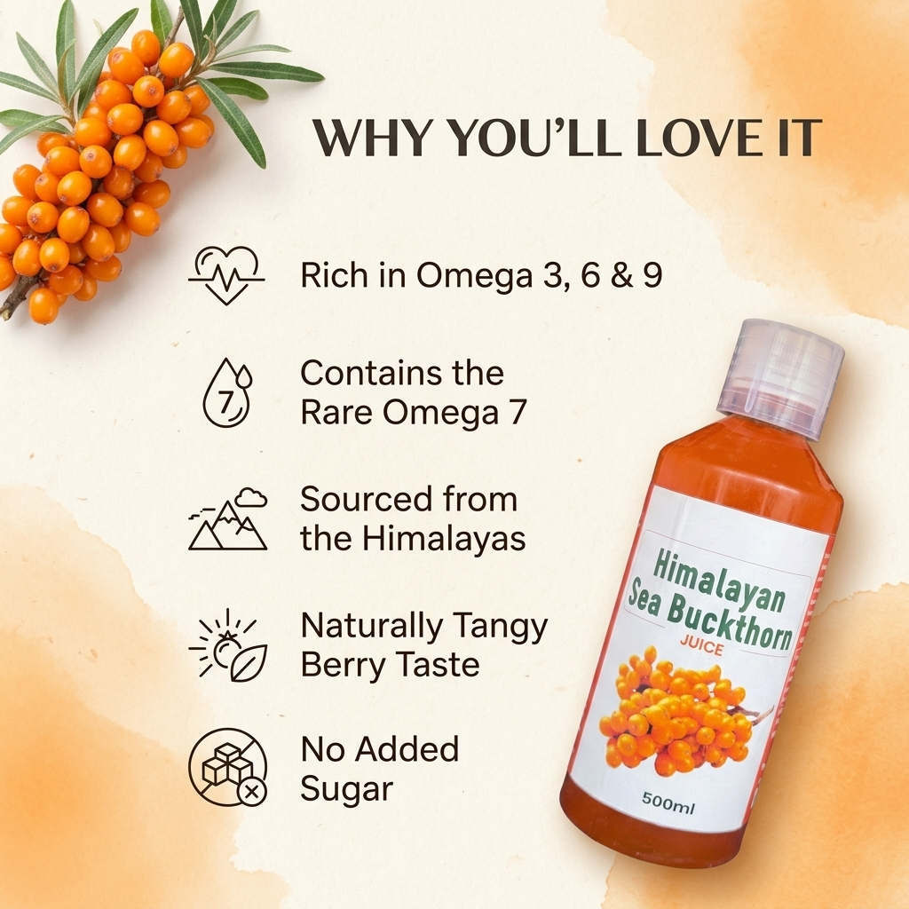 Himalayan Sea Buckthorn Juice (500ml)
