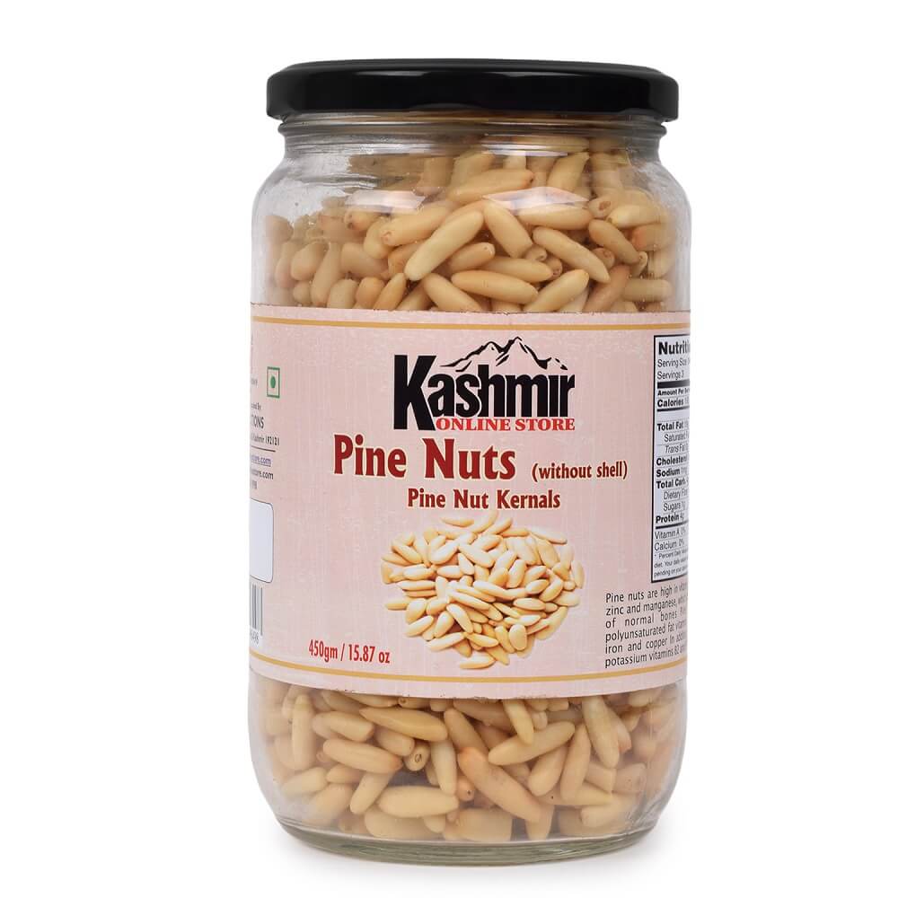 Premium Roasted Pine Nuts Without Shell (Chilgoza) | Authentic Fresh & Nutritious