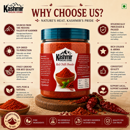 Kashmiri Red Chilli Powder | Authentic, Natural Color