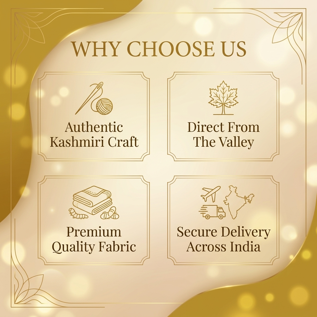 Mustard Gold Kashmiri Short Kaftan for Women | Machine Embroidered Summer Cool