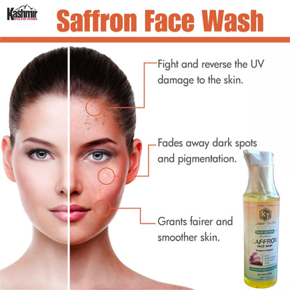 Buy Saffron Facewash Online – Natural Ayurvedic Skincare - Ruh E Kashmir Online Store