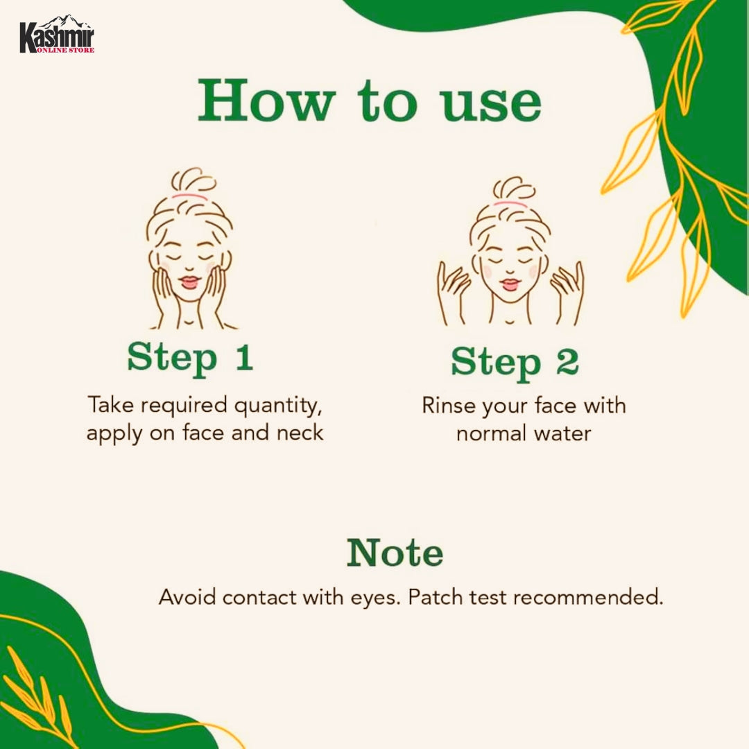 Buy Saffron Facewash Online – Natural Ayurvedic Skincare - Ruh E Kashmir Online Store