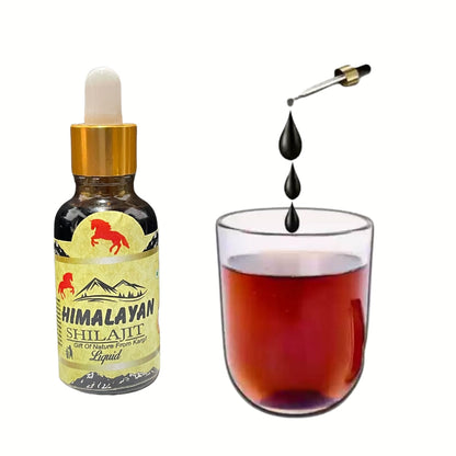 Pure Himalayan Shilajit Liquid Drops | Fast-Absorbing Daily Energy