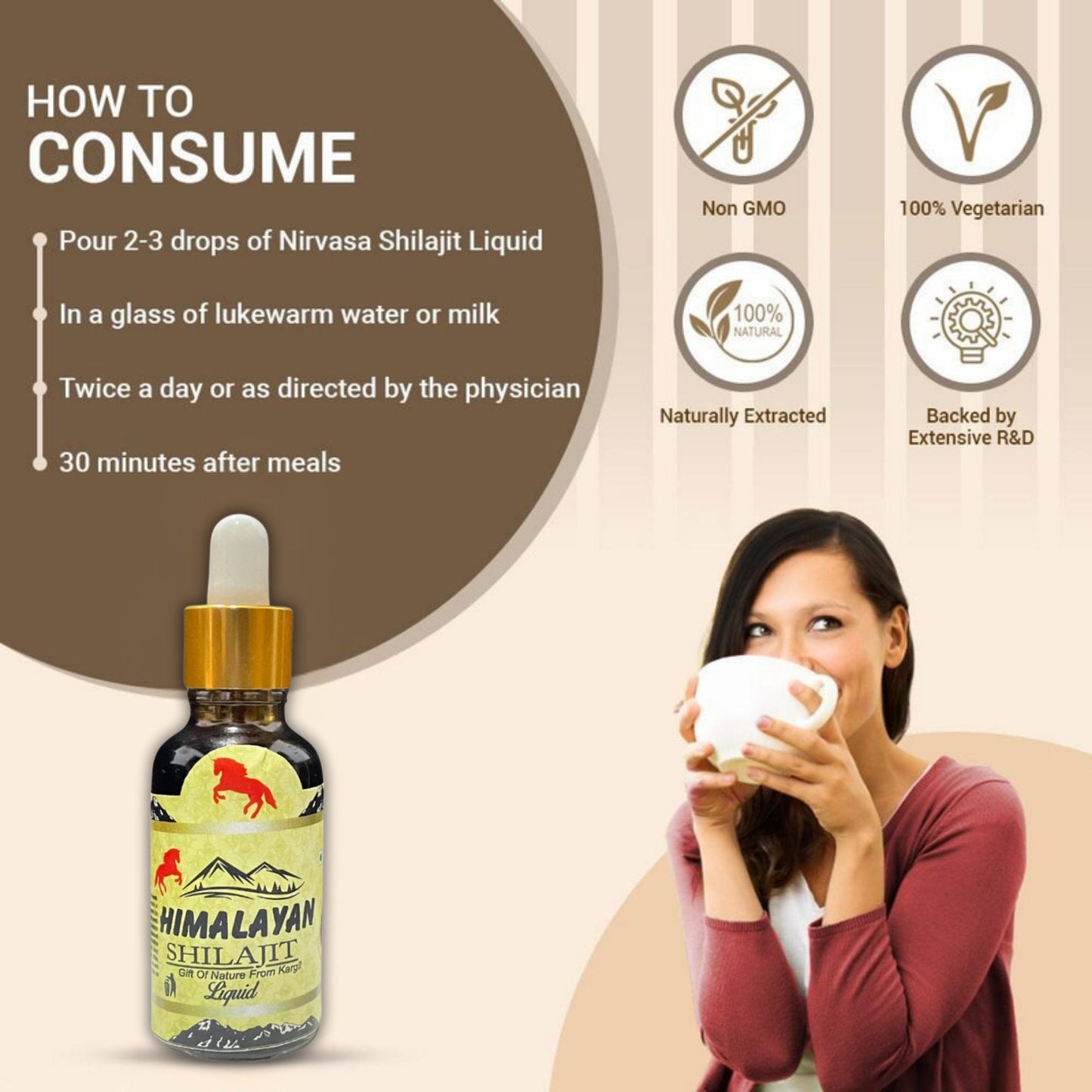 Pure Himalayan Shilajit Liquid Drops | Fast-Absorbing Daily Energy