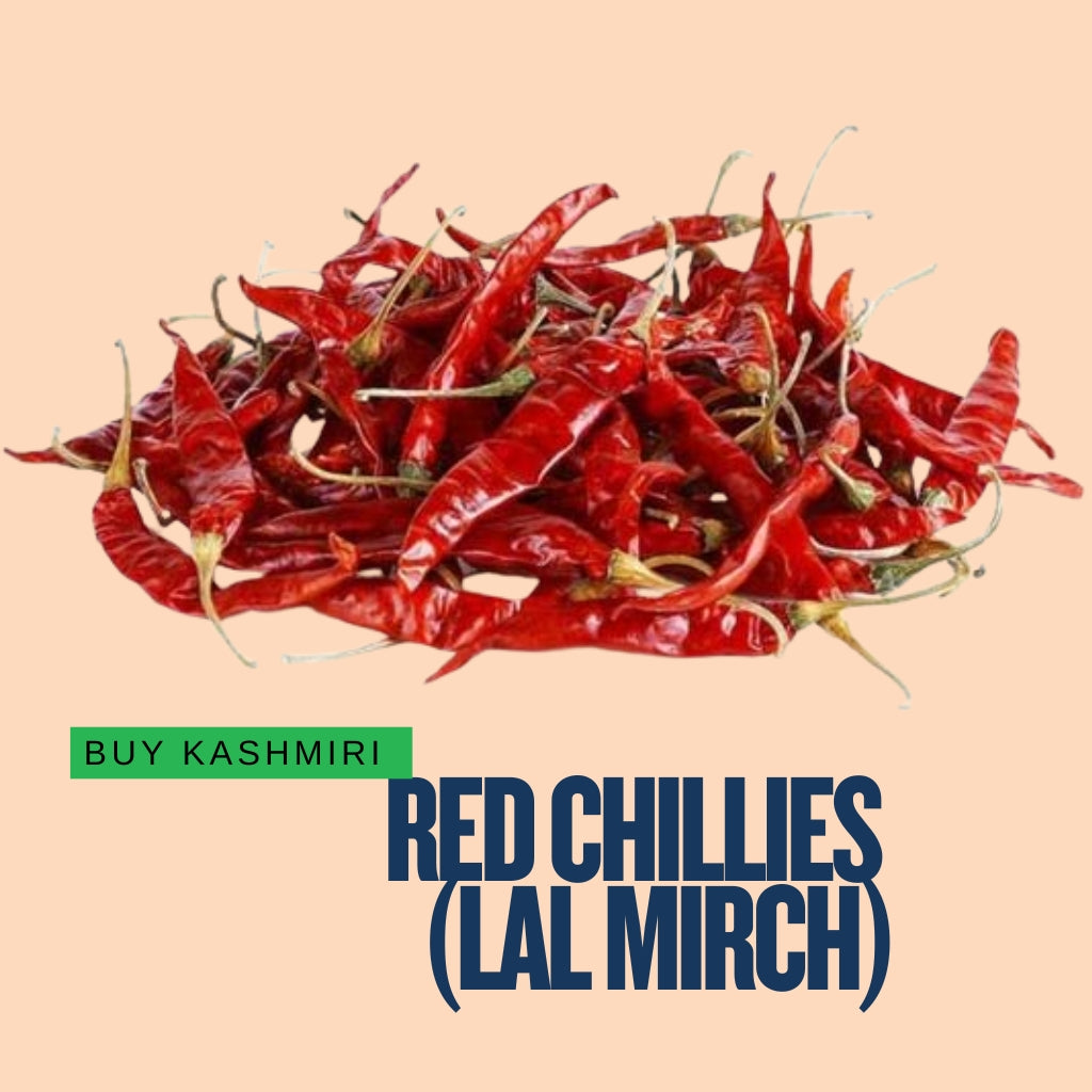 Premium Kashmiri Red Chilli Raw - Natural Color