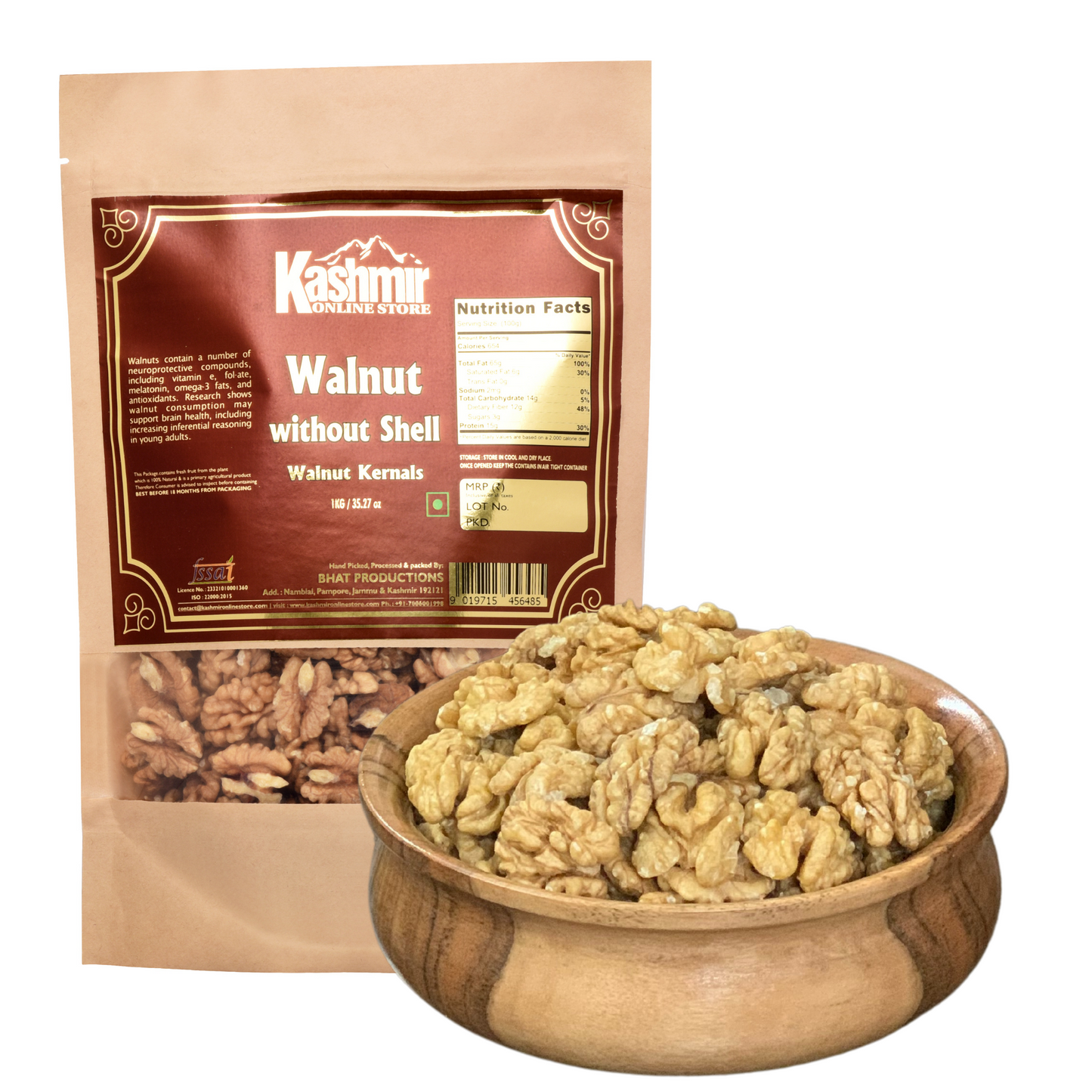 Buy Kashmiri Walnuts Without Shell |Premium Quality Walnuts